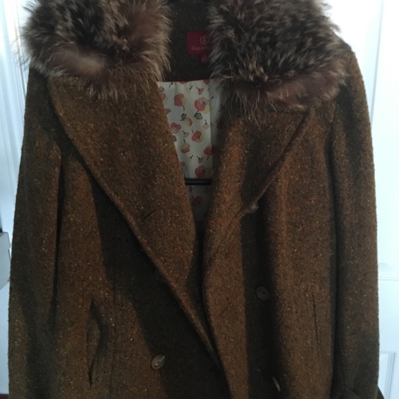 Fall / winter jacket with real fox fur collar - Picture 3 of 7